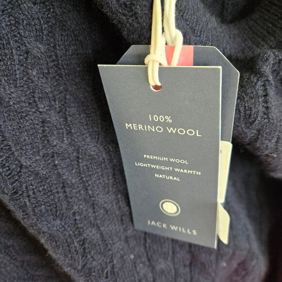 MWT - Navy Merino Wool Sweater - Picture 9 of 11